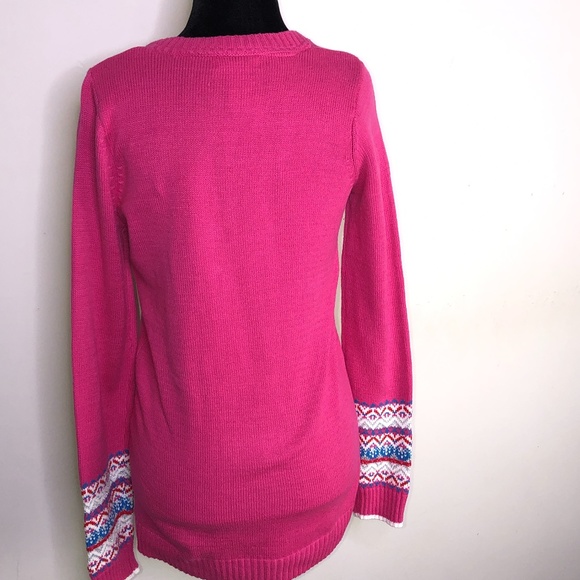 Maggie & Zoe Pink Llama Sweater ~Large US 14 - Picture 9 of 16